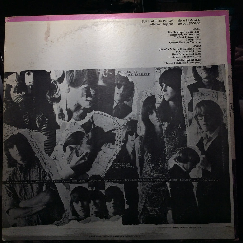 Jefferson Airplane - Surrealistic Pillow (VINYL) | Very Good Plus (VG+) Very Good Plus (VG+)