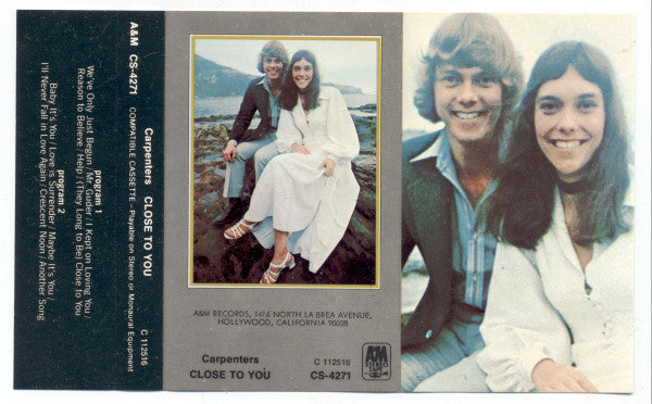 Carpenters - Close To You (CASSETTE) | Very Good Plus (VG+) Excellent (EX)