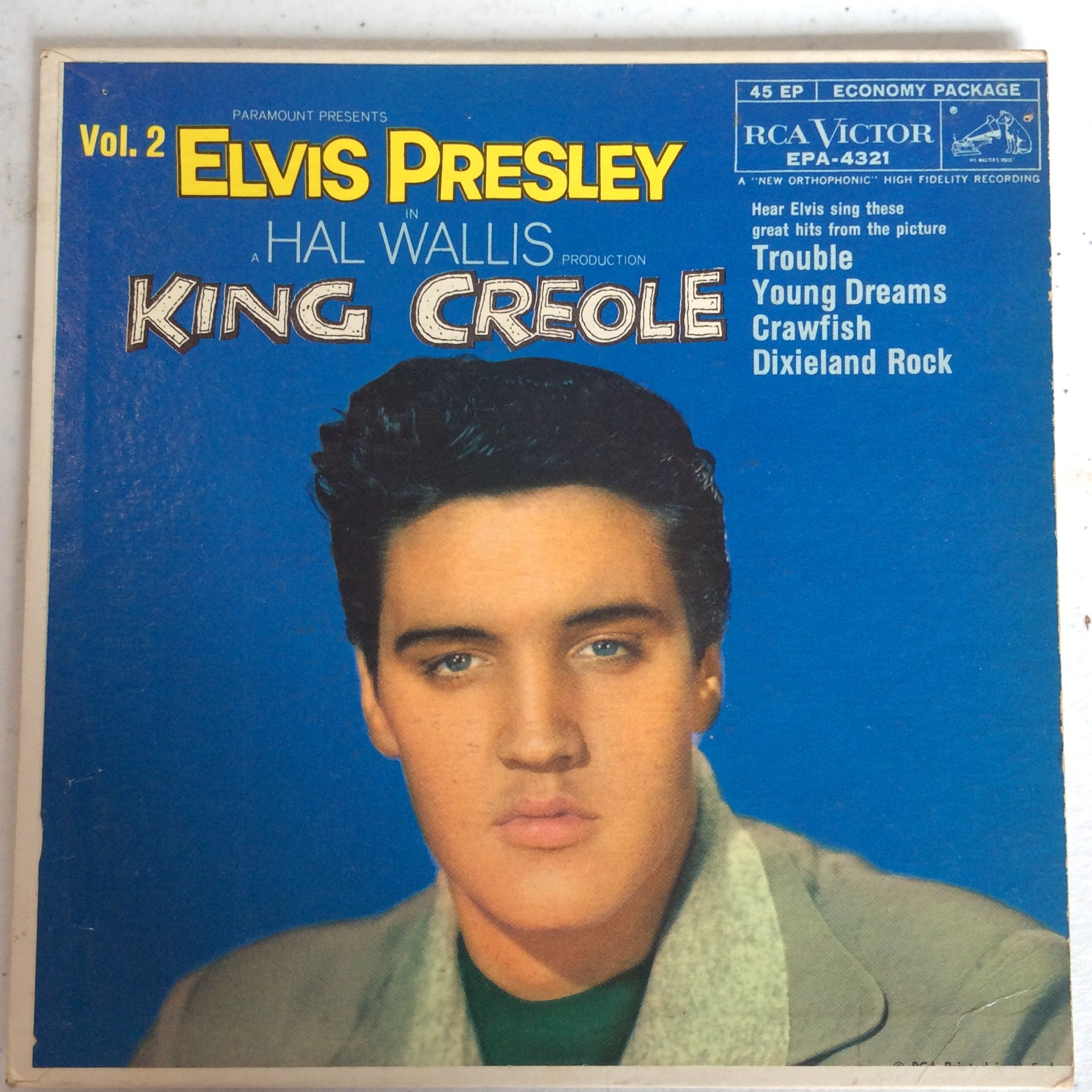 King Creole Vol.2 (7" VINYL) | Very Good (VG) Very Good Plus (VG+)