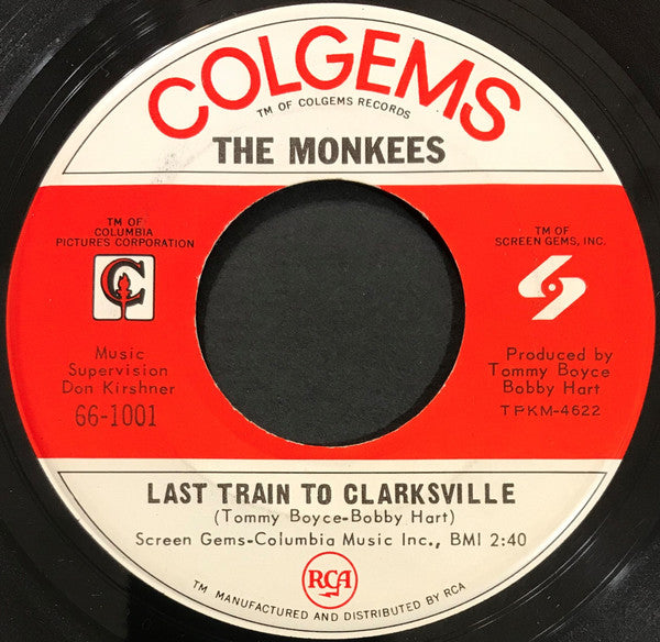The Monkees - Last Train To Clarksville (7" VINYL) | Very Good Plus (VG+)