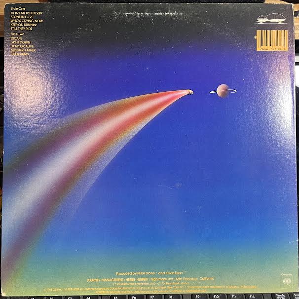 Journey - Escape (VINYL) | Very Good Plus (VG+) Very Good Plus (VG+)