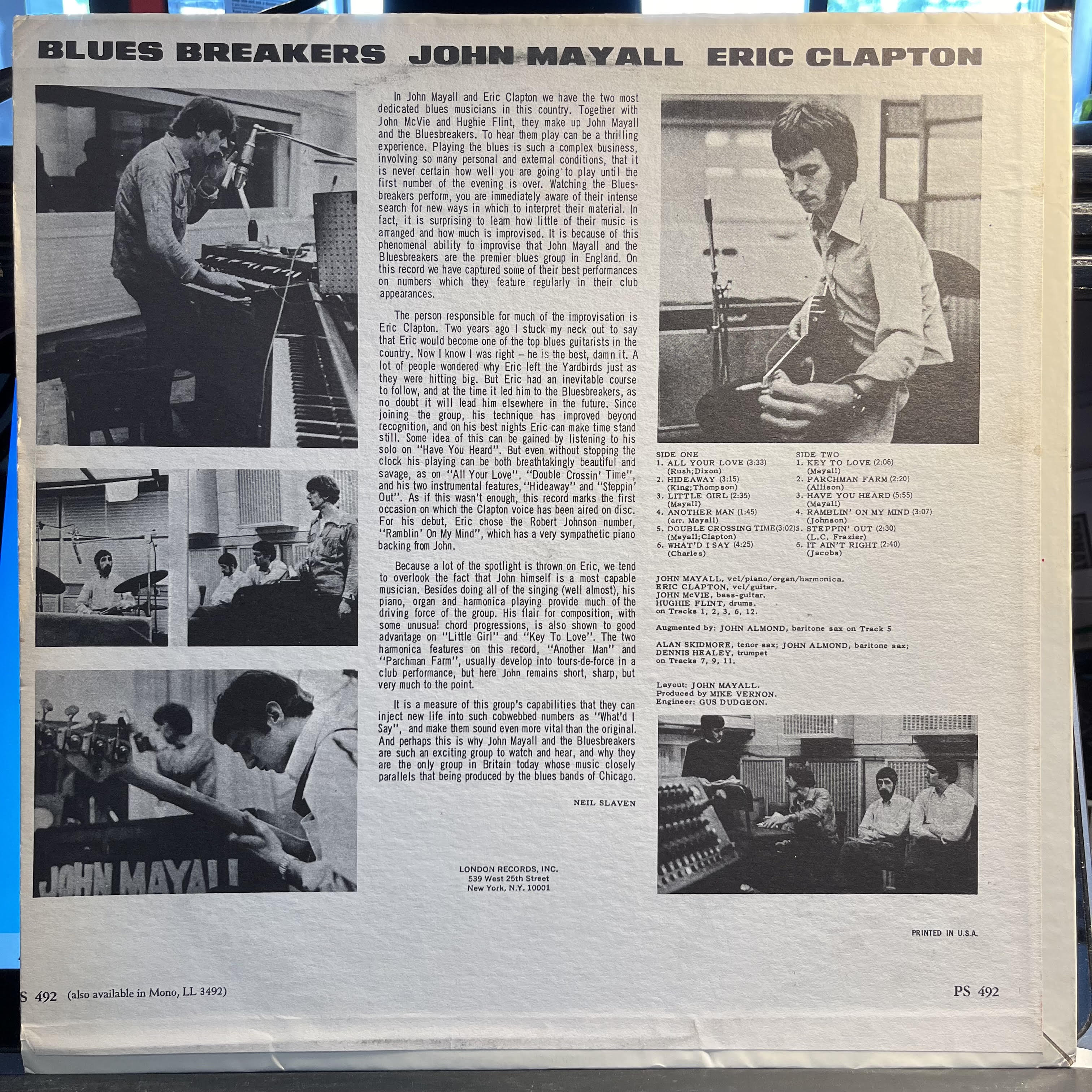 John Mayall - Blues Breakers *PHILIPS/US* | Very Good Plus (VG+) Excellent (EX)