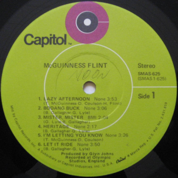 McGuinness Flint - McGuinness Flint *JACKSONVILLE* | Very Good Plus (VG+) Very Good Plus (VG+)