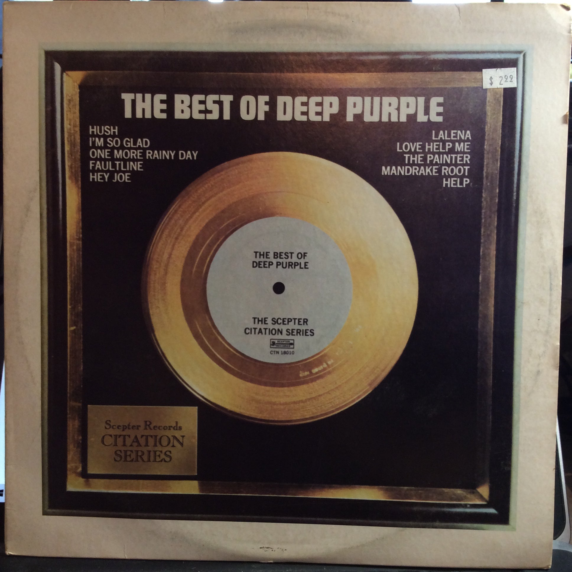 Deep Purple - The Best Of Deep Purple (VINYL) | Very Good Plus (VG+) Very Good Plus (VG+)