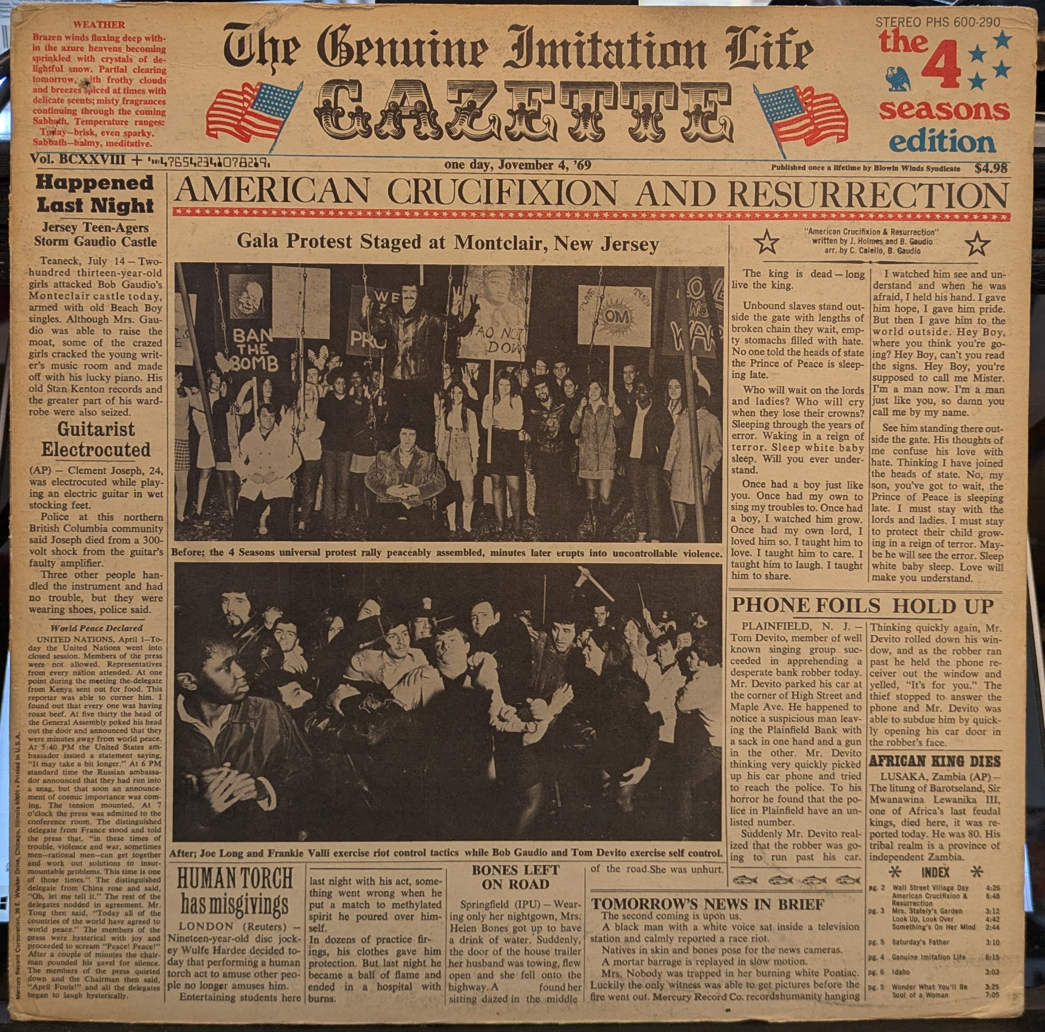 The Four Seasons - The Genuine Imitation Life Gazette (VINYL) | Very Good Plus (VG+) Very Good Plus (VG+)