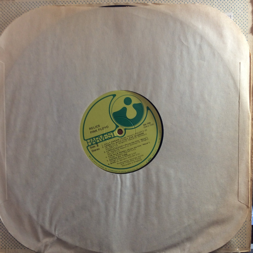 Pink Floyd - Relics - A Bizarre Collection Of Antiques & Curios (VINYL) | Very Good Plus (VG+) Excellent (EX)