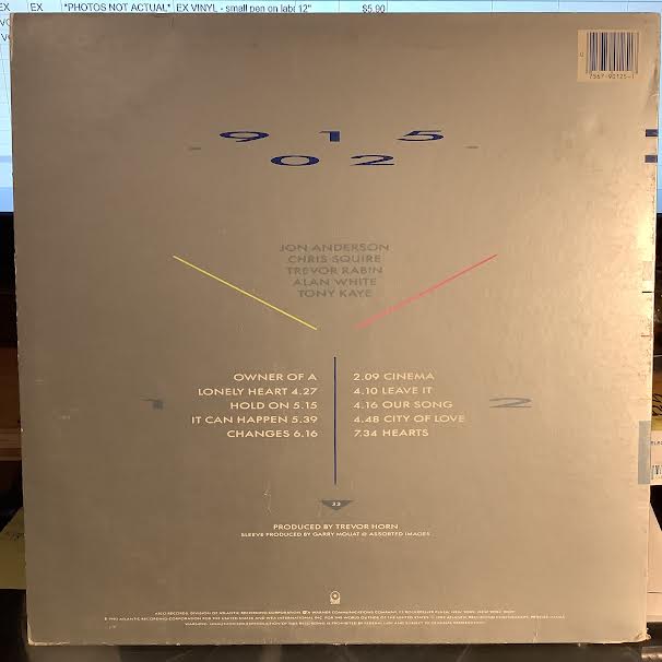 Yes - 90125 (SPECIALTY - VINYL) | Very Good Plus (VG+) Excellent (EX)