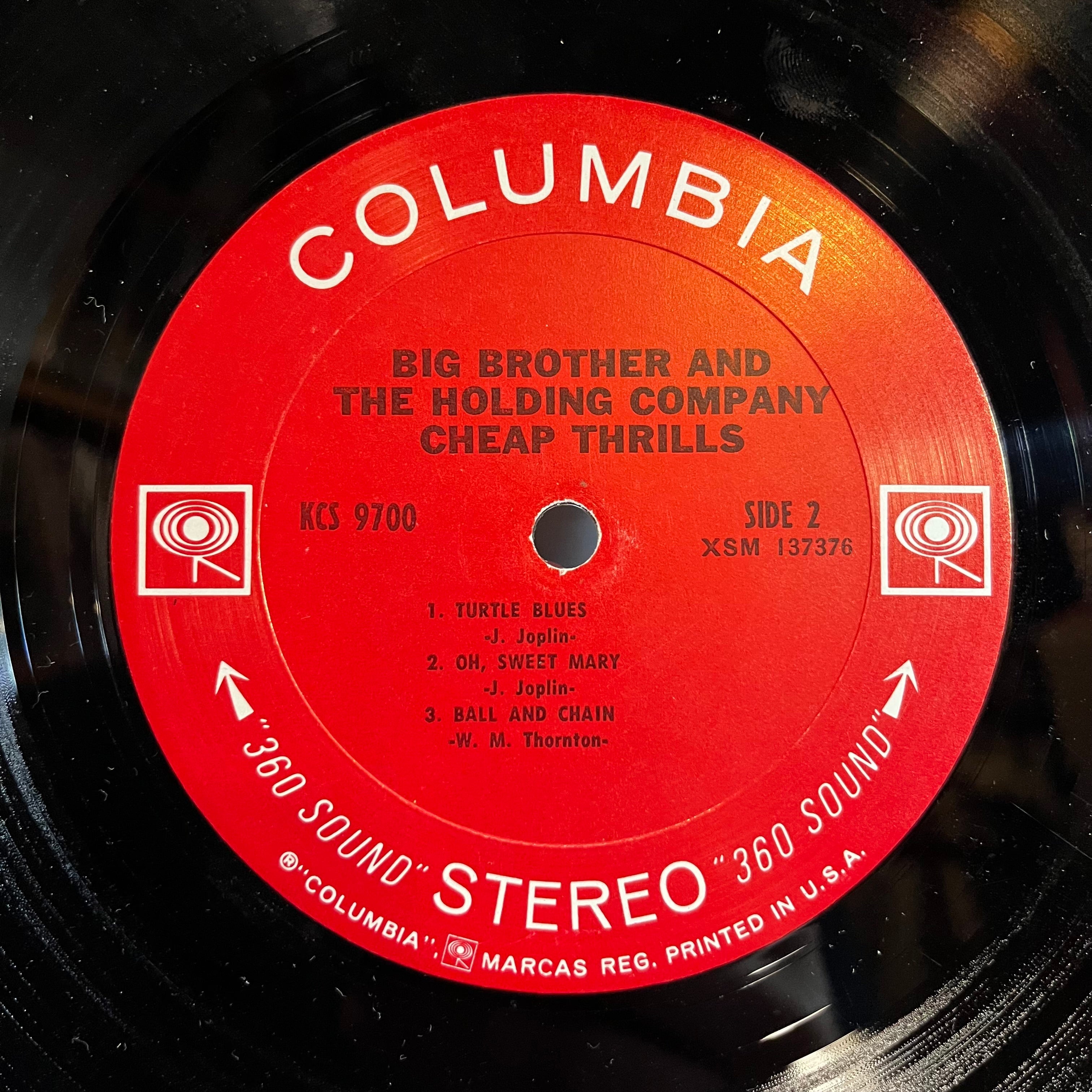 Big Brother & The Holding Company - Cheap Thrills (VINYL) | Excellent+ (EX+)