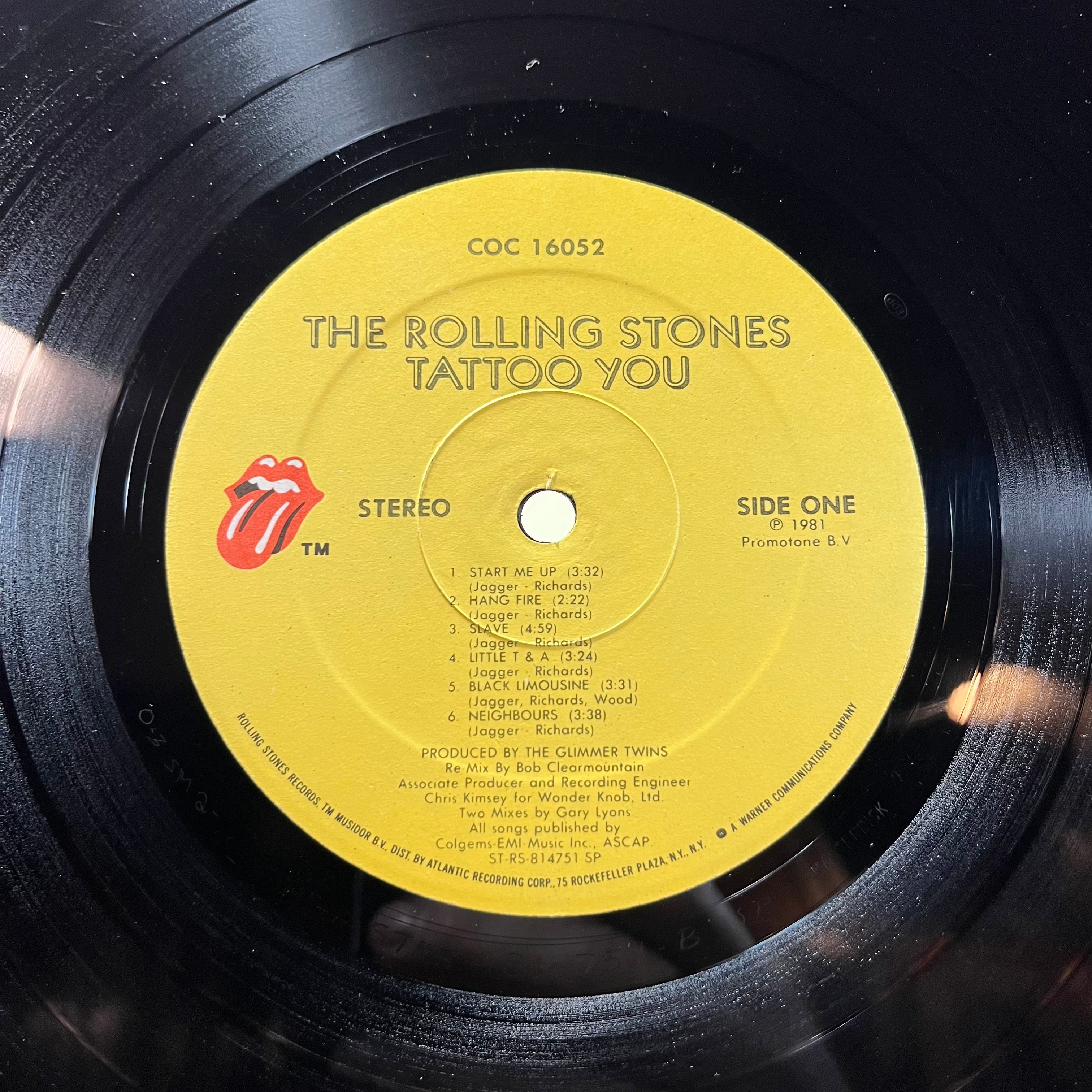 The Rolling Stones - Tattoo You (VINYL) | Very Good (VG) Very Good Plus (VG+)