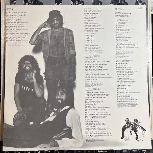Fleetwood Mac - Rumours (VINYL) | Very Good (VG) Excellent (EX)