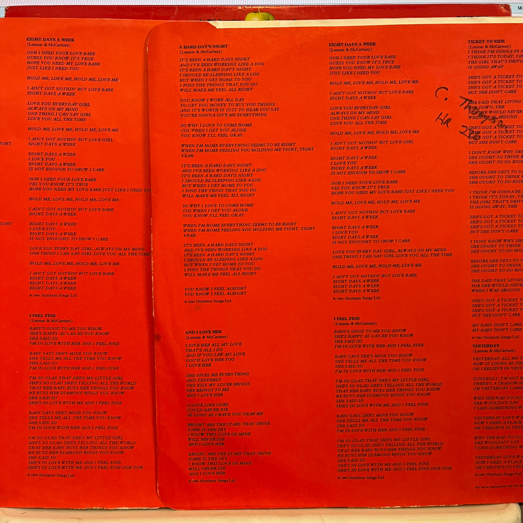 The Beatles - 1962-1966 *UK/RED* | Very Good (VG) Excellent (EX)