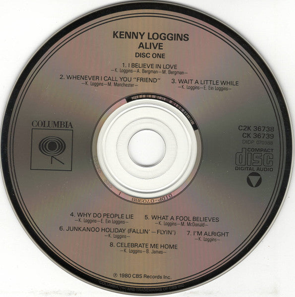 Kenny Loggins - Alive (2xCD) | Excellent (EX) Excellent (EX)
