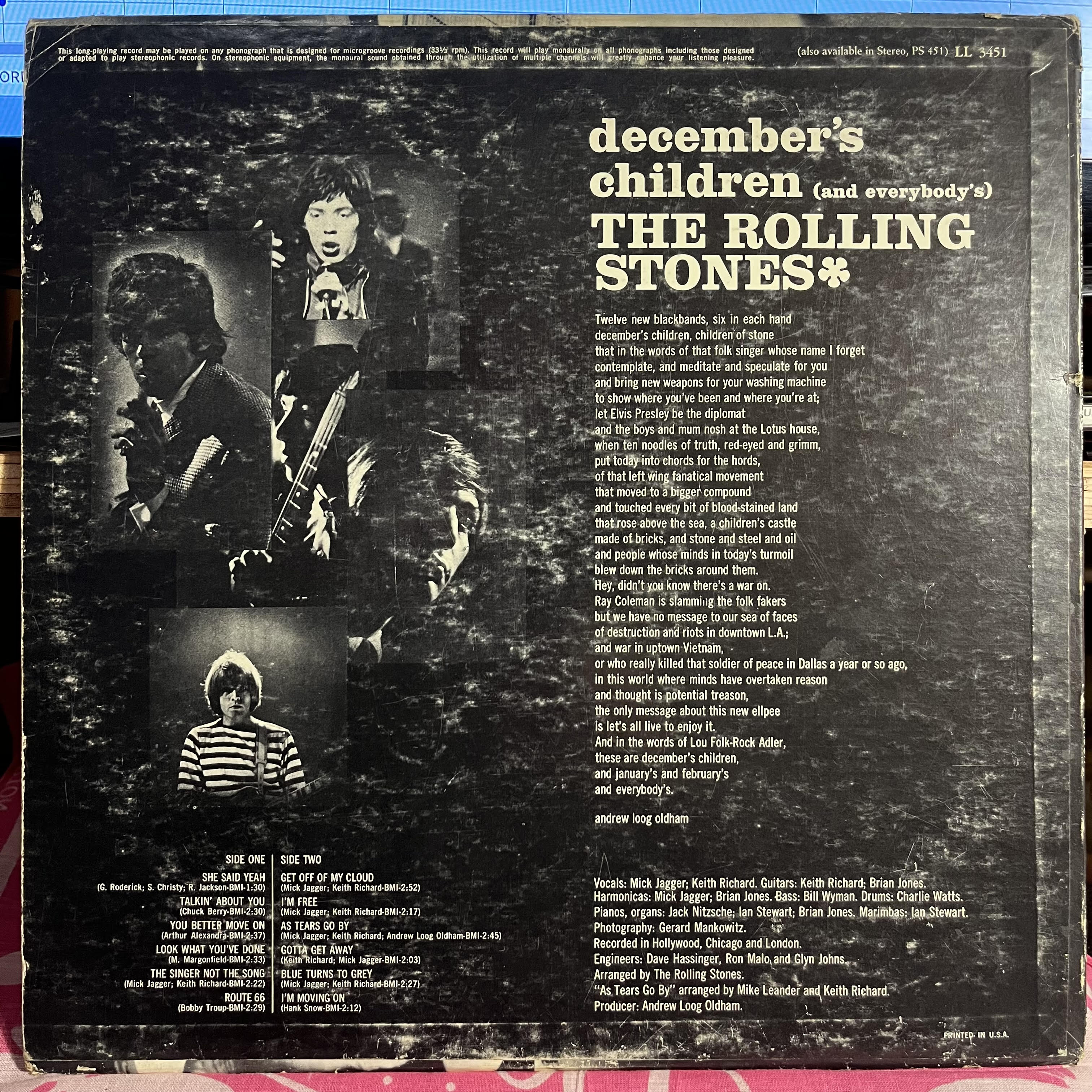 The Rolling Stones - December's Children (And Everybody's) *MONARCH* | Very Good (VG) Very Good (VG)