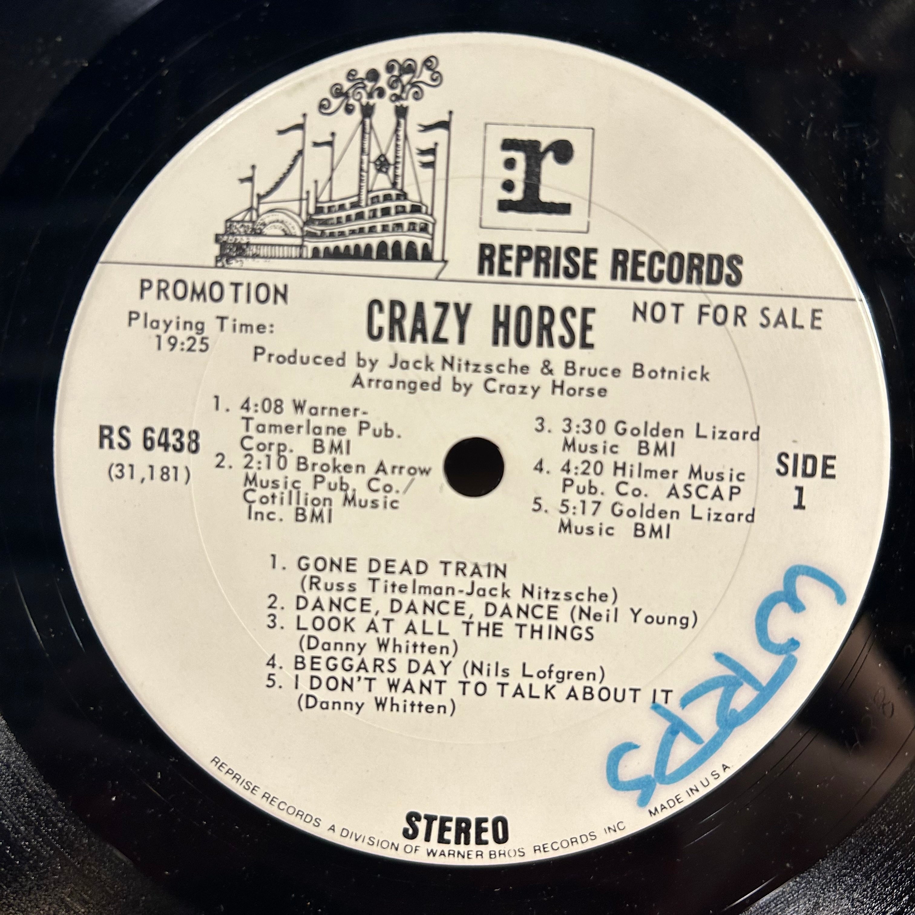 Crazy Horse - Crazy Horse *PROMO* | Very Good (VG) Good Plus (G+)