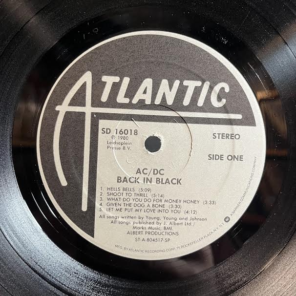 AC/DC - Back In Black (VINYL) | Very Good (VG) Very Good (VG)