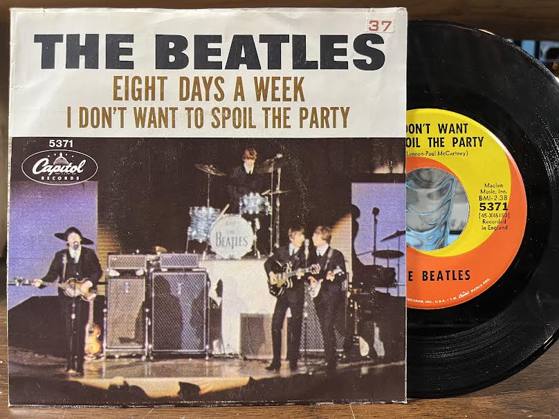 The Beatles - Eight Days A Week / I Don't Want To Spoil The Party (7" VINYL) | Very Good (VG)