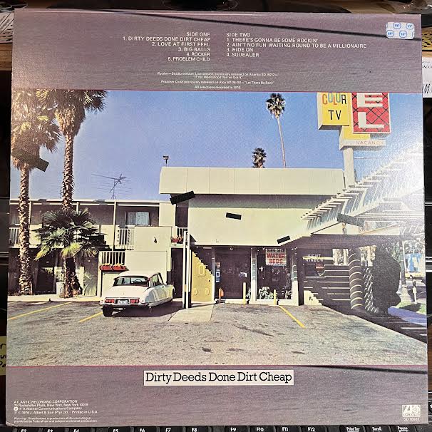 AC/DC - Dirty Deeds Done Dirt Cheap (VINYL) | Very Good (VG) Excellent+ (EX+)