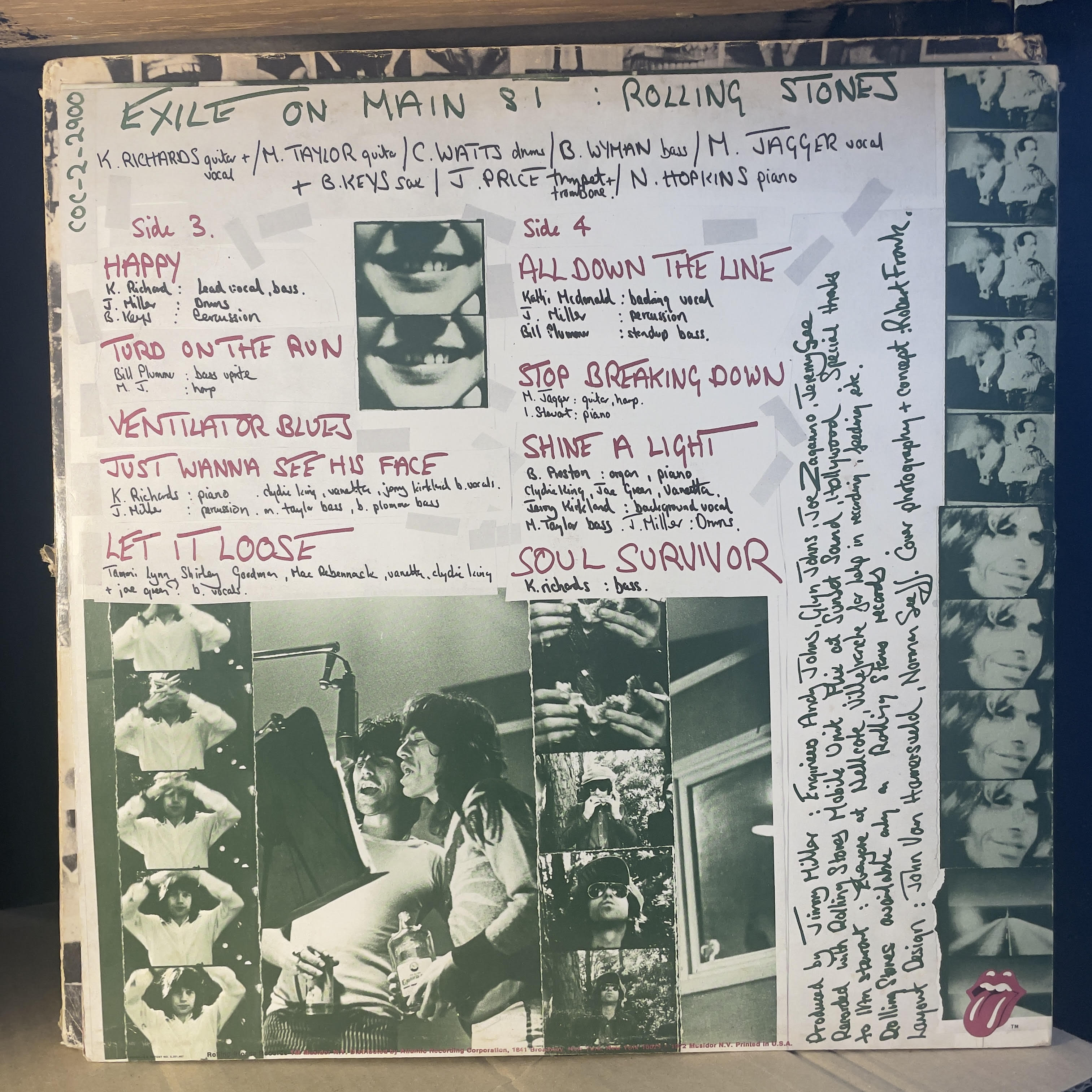 The Rolling Stones - Exile On Main St. (2xVINYL) | Very Good (VG) Very Good Plus (VG+)
