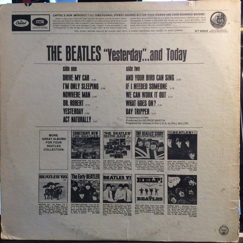 The Beatles - Yesterday And Today (VINYL) | Very Good (VG) Very Good Plus (VG+)