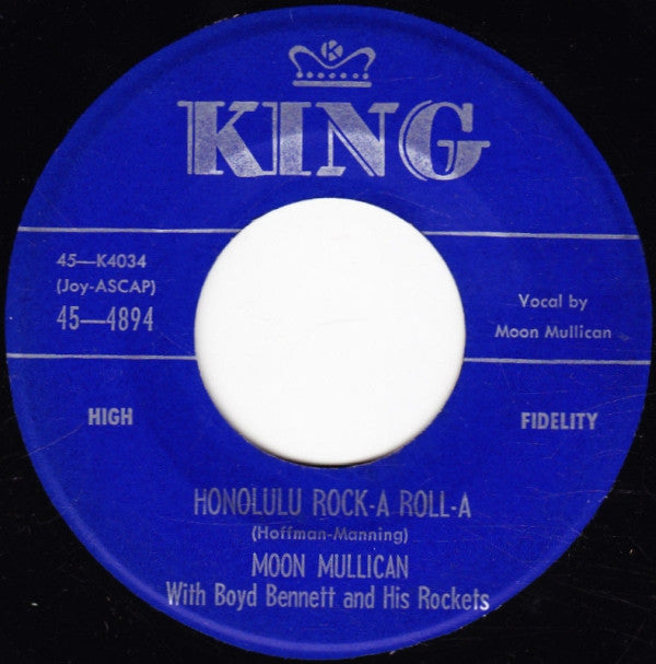 Moon Mullican - Honolulu Rock-A Roll-A / Seven Nights To Rock | Very Good (VG) Generic