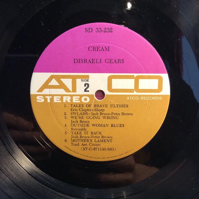 Cream (2) - Disraeli Gears (VINYL) | Very Good (VG) Very Good (VG)