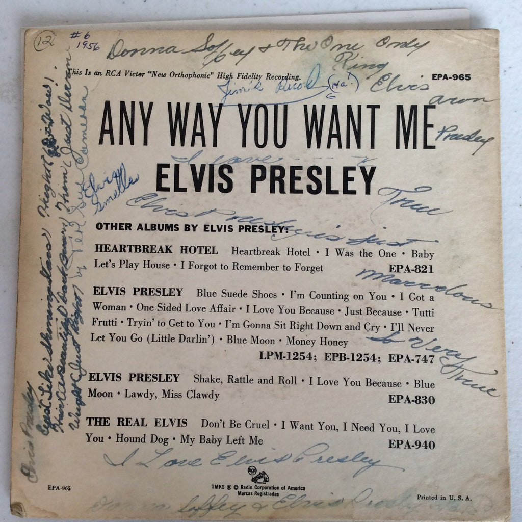 Elvis Presley - Any Way You Want Me (7" VINYL) | Very Good (VG) Very Good (VG)
