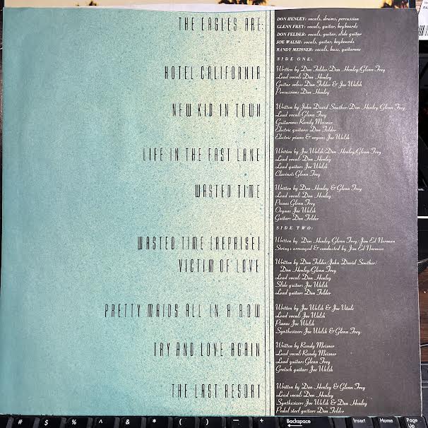 Eagles - Hotel California (VINYL) | Very Good (VG) Very Good (VG)