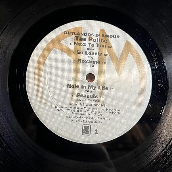 The Police - Outlandos D'Amour (VINYL) | Very Good (VG) Very Good Plus (VG+)