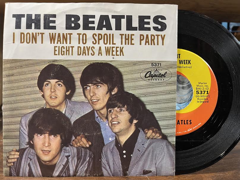The Beatles - Eight Days A Week / I Don't Want To Spoil The Party (7" VINYL) | Very Good (VG)