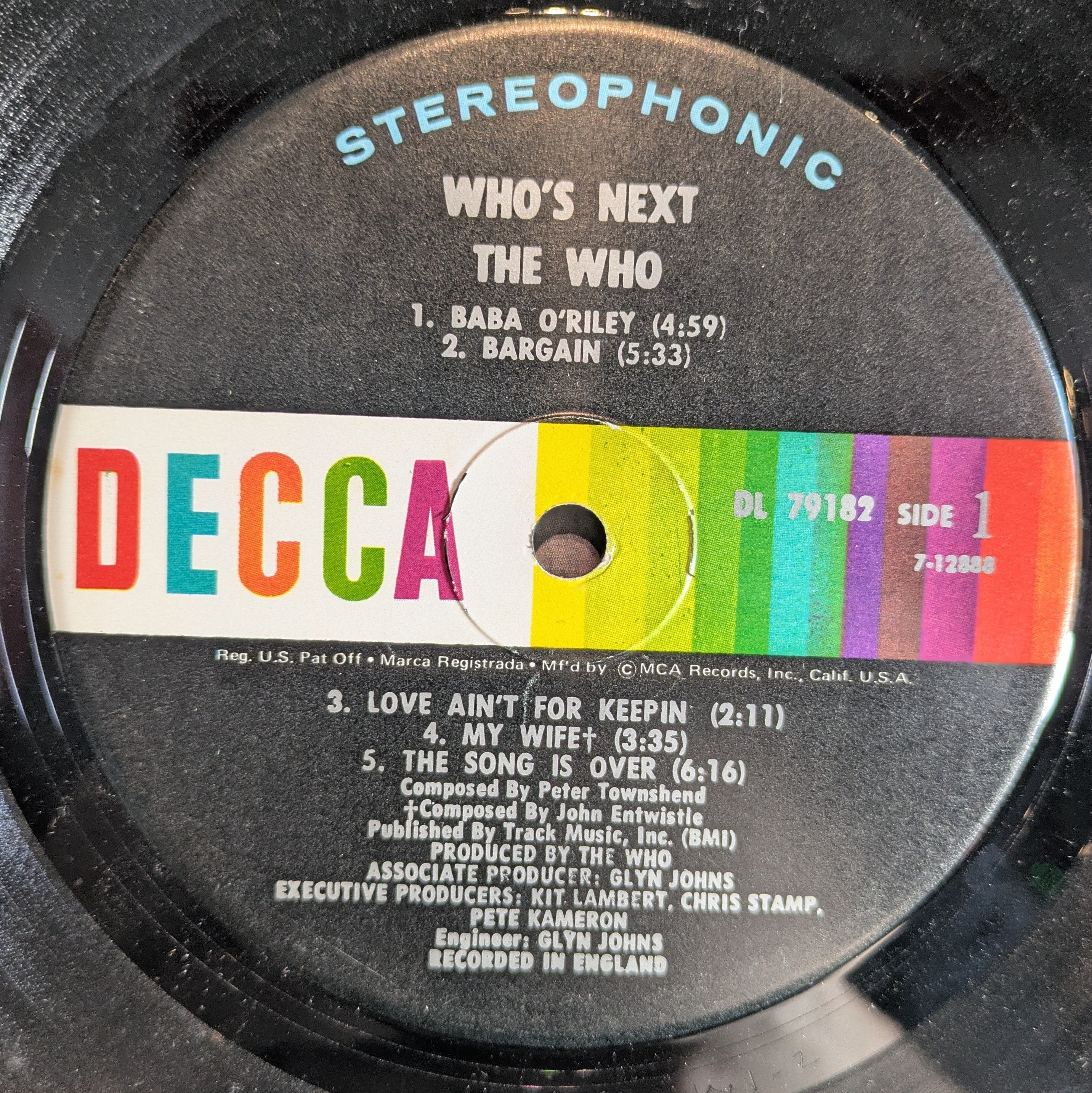 The Who - Who's Next (VINYL) | Very Good (VG) Very Good Plus (VG+)