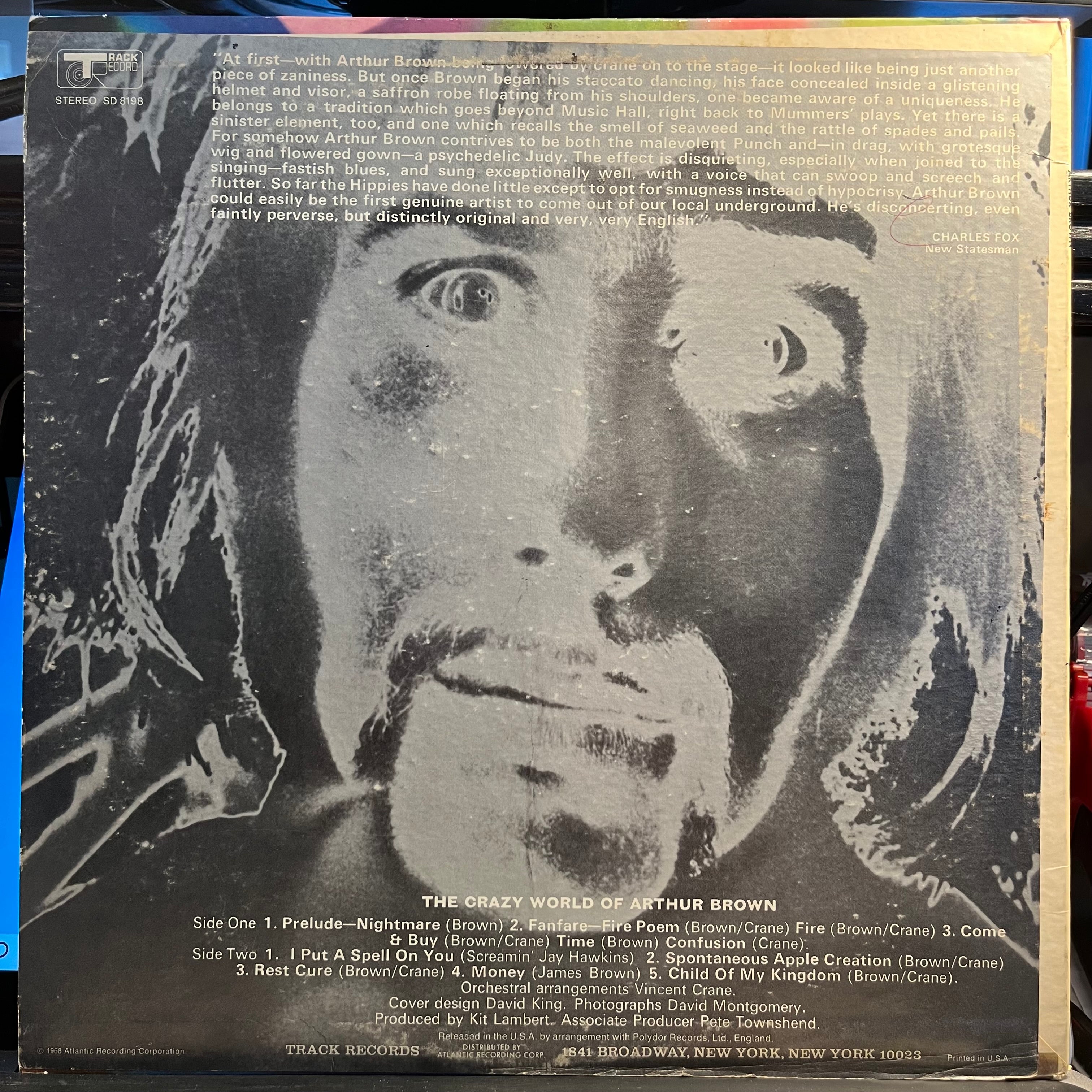 The Crazy World Of Arthur Brown - The Crazy World Of Arthur Brown *MGM* | Very Good (VG) Very Good Plus (VG+)