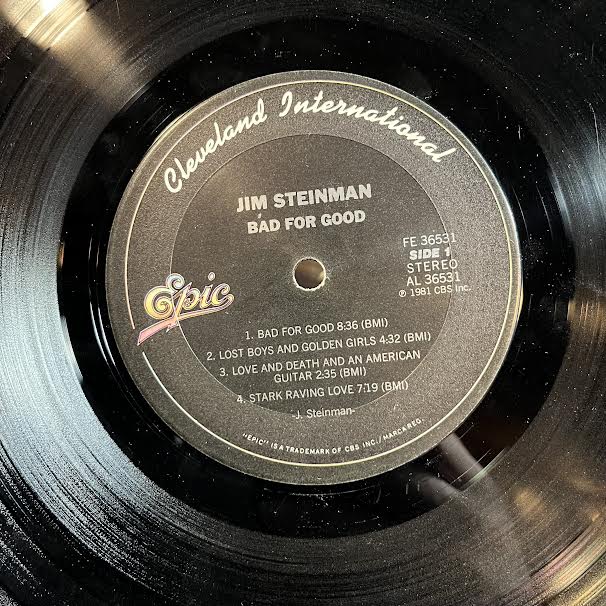 Jim Steinman - Bad For Good (VINYL) | Very Good (VG) Very Good (VG)