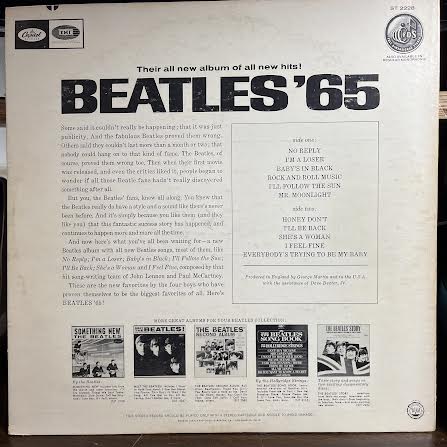 The Beatles - Beatles '65 (VINYL) | Very Good (VG) Excellent (EX)