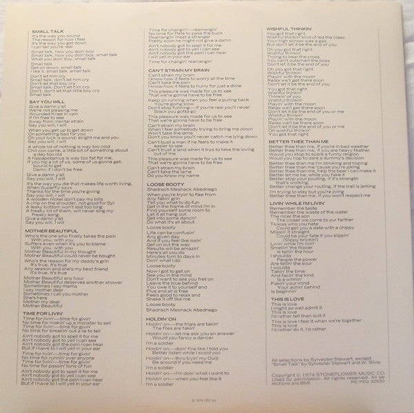 Sly & The Family Stone - Small Talk | Near Mint (NM) Very Good (VG)
