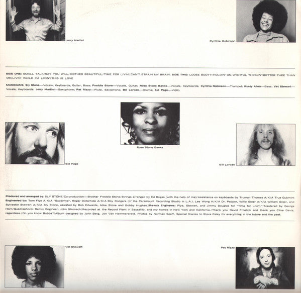Sly & The Family Stone - Small Talk | Near Mint (NM) Very Good (VG)