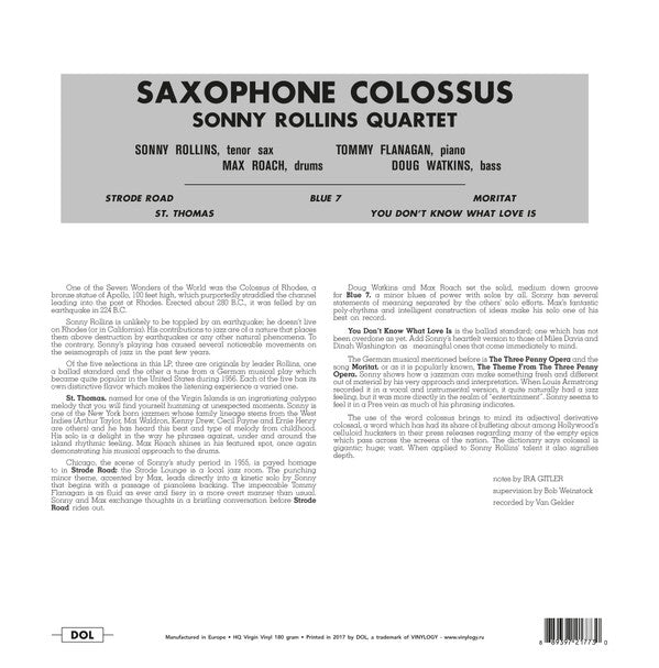 Saxophone Colossus | Mint (M) Mint (M)