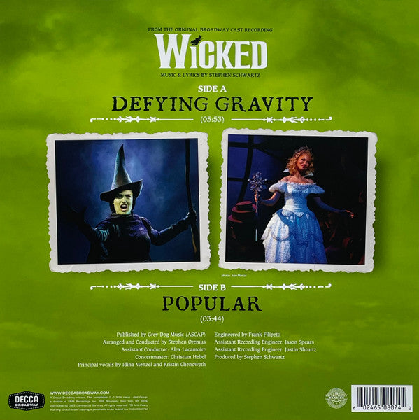 Defying Gravity / Popular (From "Wicked")(PICTURE VINYL) | Mint (M) Mint (M)