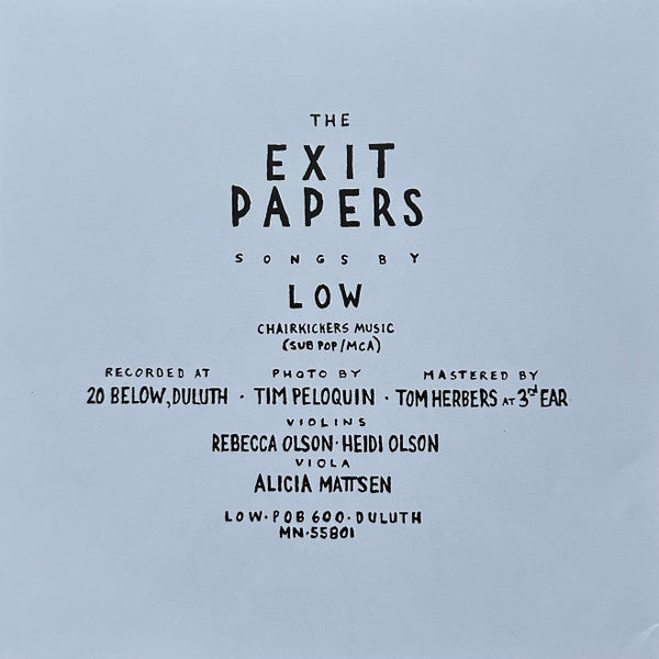 The Exit Papers (A Soundtrack By Low) (METALLIC GOLD VINYL) | Mint (M) Mint (M)
