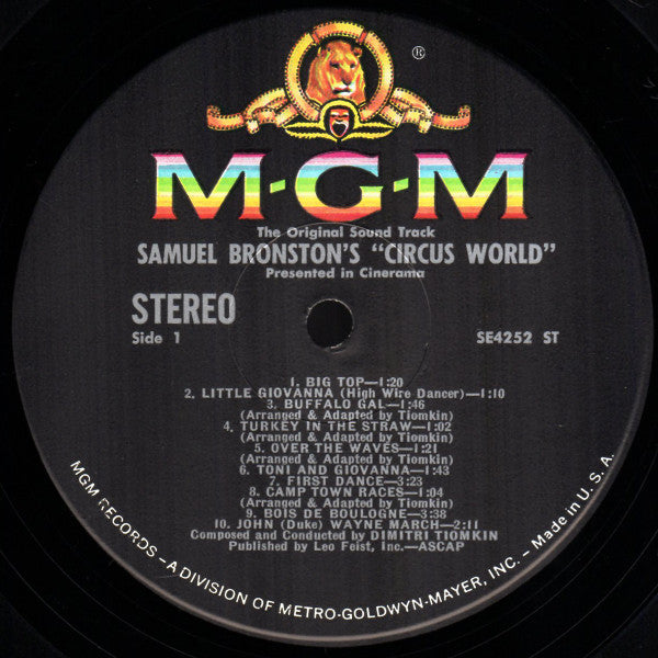 Circus World - The Original Sound Track Album (VINYL) | Mint (M) Near Mint (NM)
