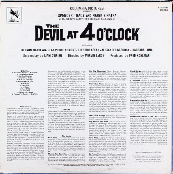 The Devil At 4 O'Clock (Original Motion Picture Soundtrack) (VINYL) | Mint (M) Near Mint (NM)