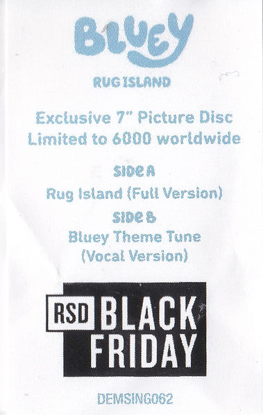 Rug Island (Full Version) (7" PICTURE VINYL) | Mint (M) Mint (M)