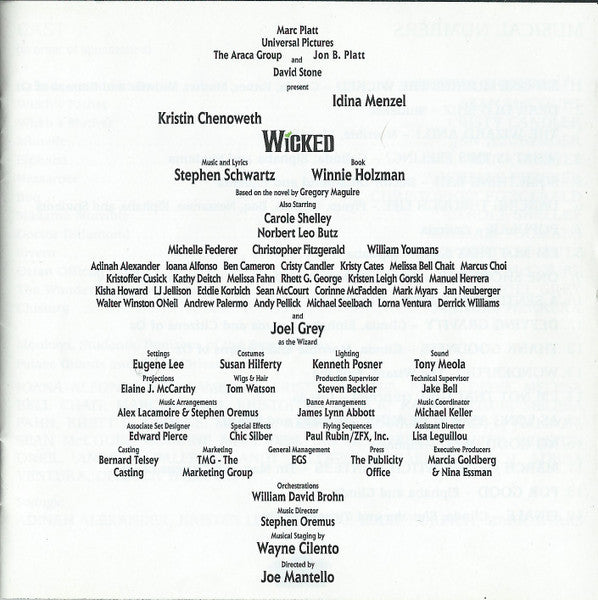 Wicked (Original Broadway Cast Recording) (CD) | Mint (M) Mint (M)
