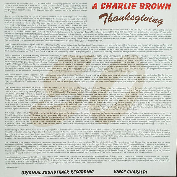 A Charlie Brown Thanksgiving: 50th Anniversary (VINYL) | Mint (M) Mint (M)