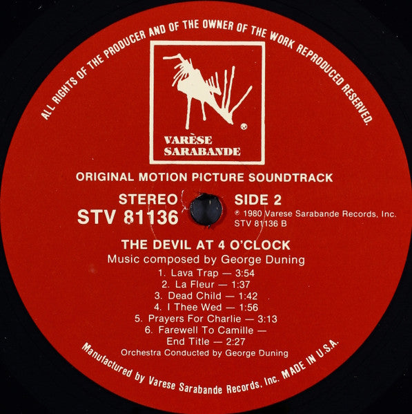 The Devil At 4 O'Clock (Original Motion Picture Soundtrack) (VINYL) | Mint (M) Near Mint (NM)