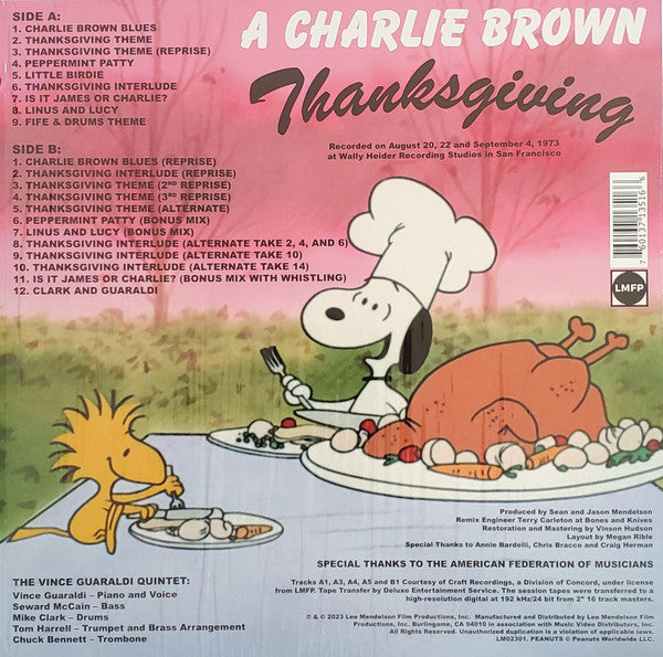 A Charlie Brown Thanksgiving: 50th Anniversary (VINYL) | Mint (M) Mint (M)