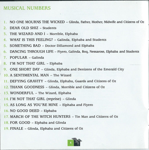 Wicked (Original Broadway Cast Recording) (CD) | Mint (M) Mint (M)