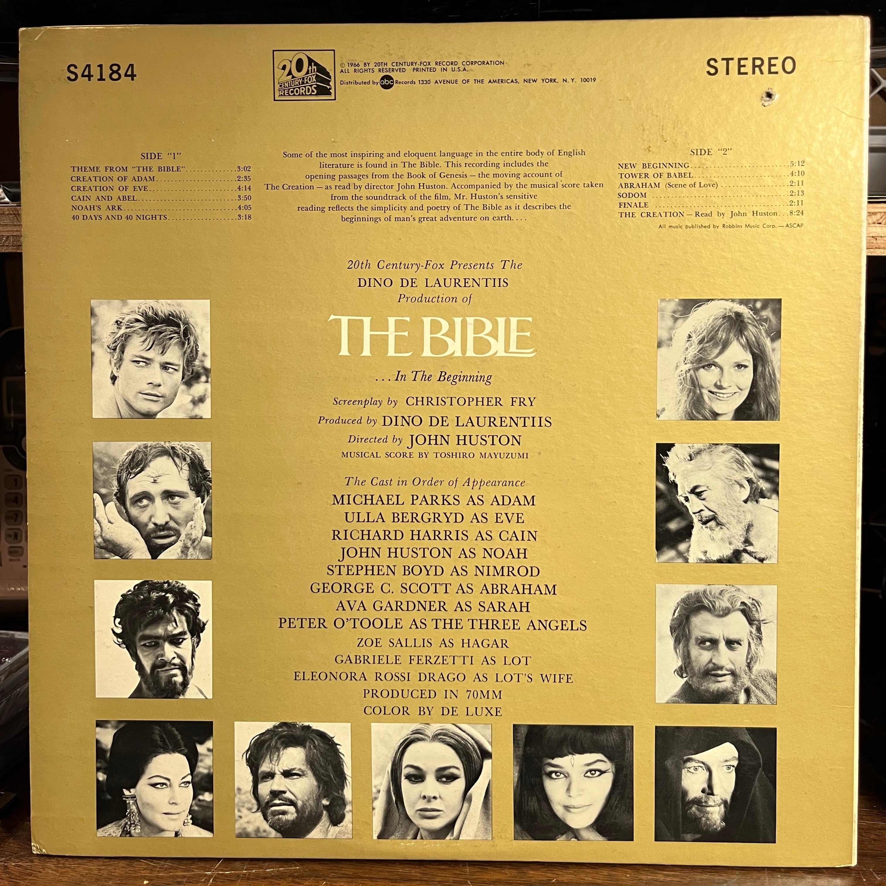 Toshiro Mayuzumi - The Bible ... In The Beginning (Original Motion Picture Soundtrack Album) (VINYL) | Excellent+ (EX+) Excellent (EX)