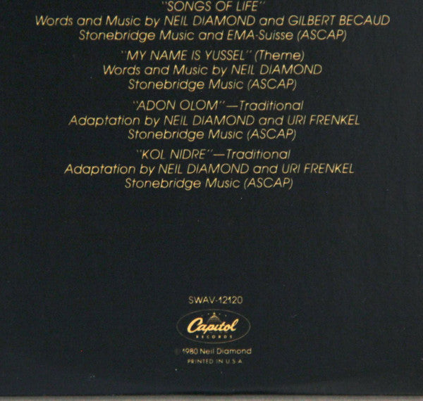 Neil Diamond - The Jazz Singer (Original Songs From The Motion Picture) | Excellent (EX) Excellent (EX)