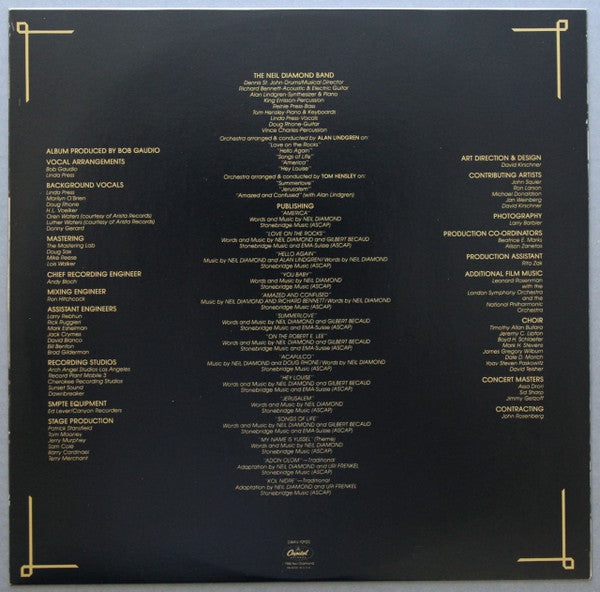 Neil Diamond - The Jazz Singer (Original Songs From The Motion Picture) | Excellent (EX) Excellent (EX)