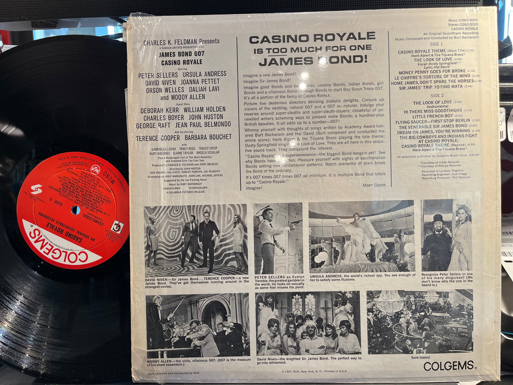 Burt Bacharach - Casino Royale (Original Motion Picture Soundtrack) (VINYL) | Excellent+ (EX+) Near Mint (NM)